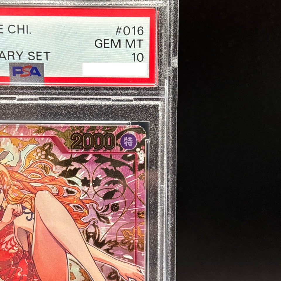 PSA 10 Nami OP01-016 R Exclusive 1st Anniversary Set One Piece Card 2024