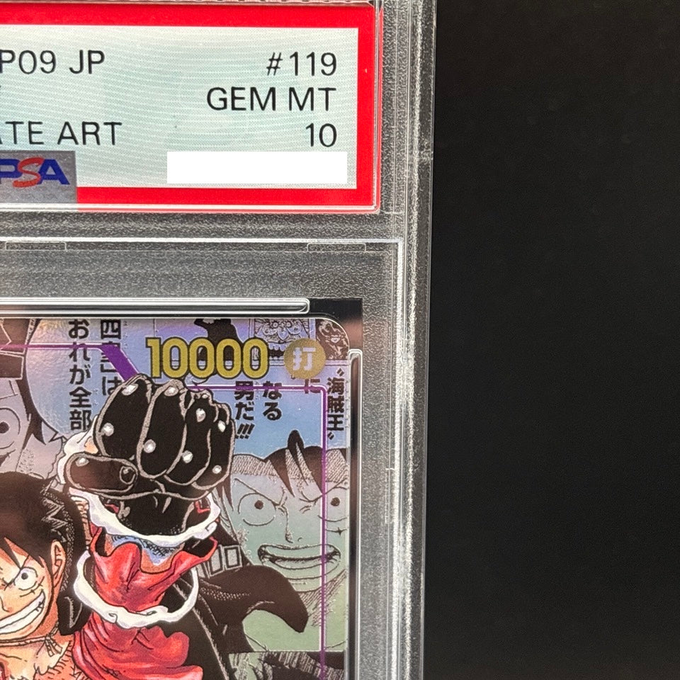 PSA 10 Luffy OP09-119 Manga Alt Art Emperors in the New World ONE PIECE Card