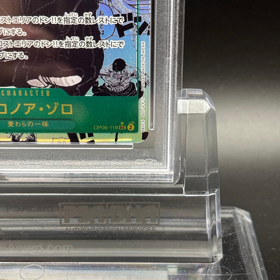 PSA 10 Roronoa Zoro OP06-118 SEC Comic Parallel Manga ONE PIECE Card Japanese