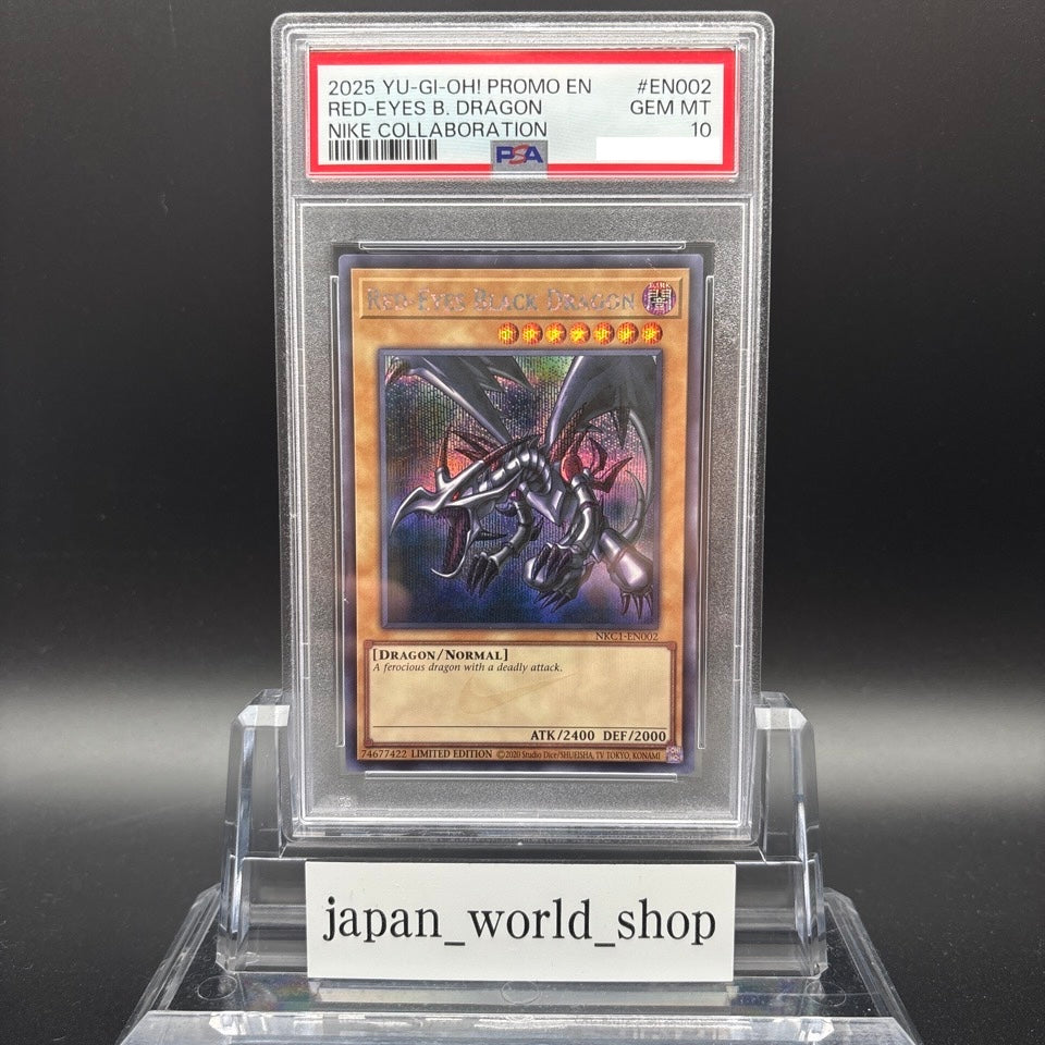 PSA 10 Red-Eyes Black Dragon Nike Worlds Promo NKC1-EN002 Yugioh Card Japanese