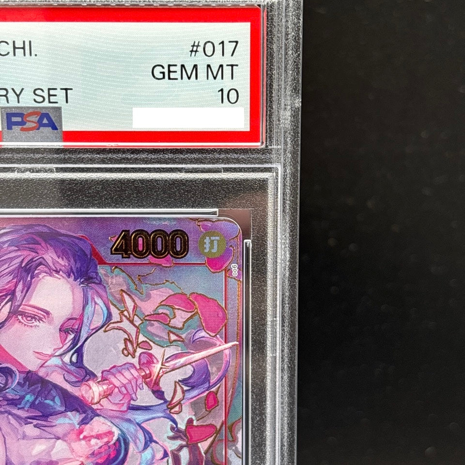 PSA 10 Nico Robin OP01-017 1st Anniversary Set Promo ONE PIECE Card 2024