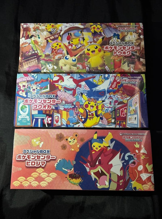 Pokemon Center Tohoku Hiroshima Fukuoka Special Box Set w/shrink Japanese NEW0
