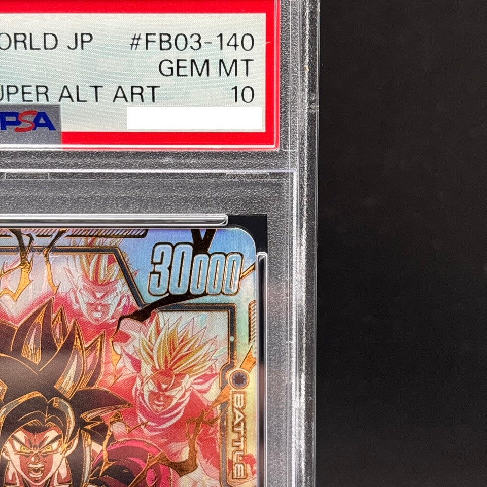 PSA 10 Son Goku GT FB03-140 Dragon Ball Fusion World Raging Roar Japanese Card