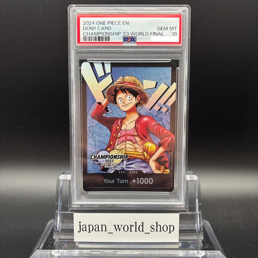 PSA 10 One Pice Don Card Luffy World Final Championship 2023 English Version
