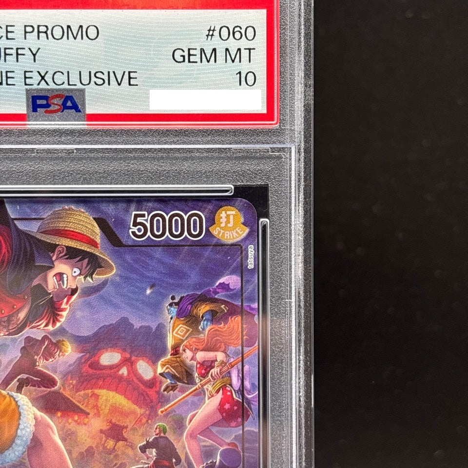 PSA 10 One Piece Card Monkey D Luffy OP05-060 L PSA Magazine Promo English