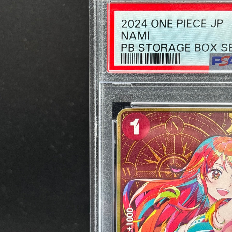 PSA 10 One Piece Card Nami ST01-007 Parallel Storage Box Gold Japanese